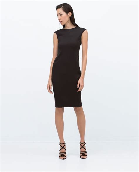 zara black dress australia|More.